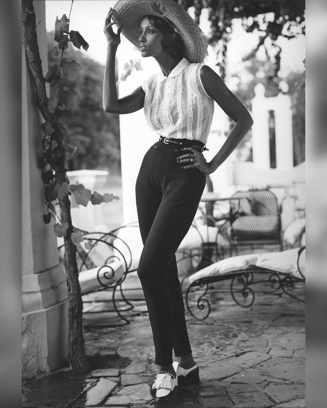 Съемка Иман для Vogue, 1995 год