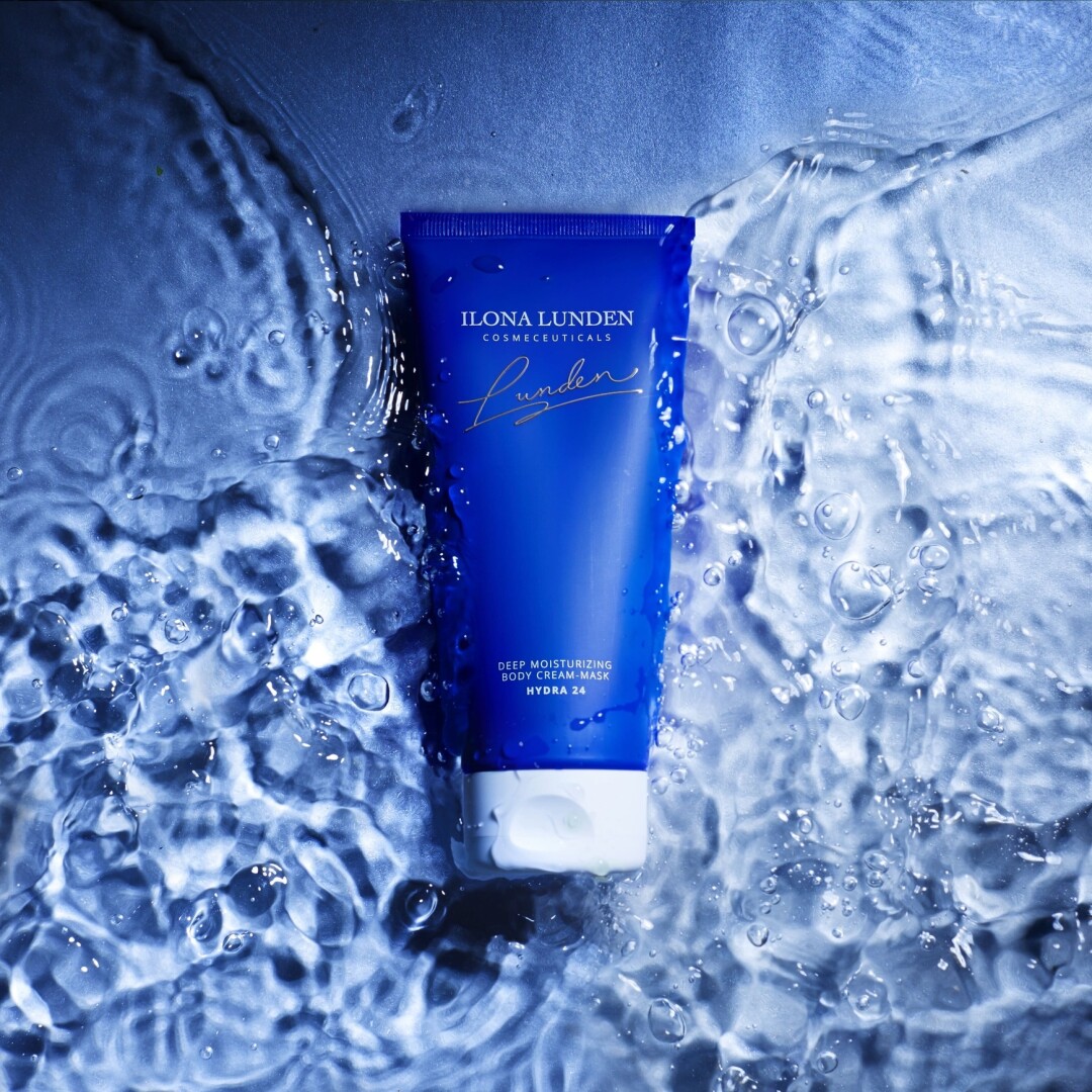 Глубоко увлажняющий крем-маска для тела Hydra 24 содержит гиалуроновую кислоту, галактоарабинан, пантенол, глицерин, мочевину, комплекс из 8