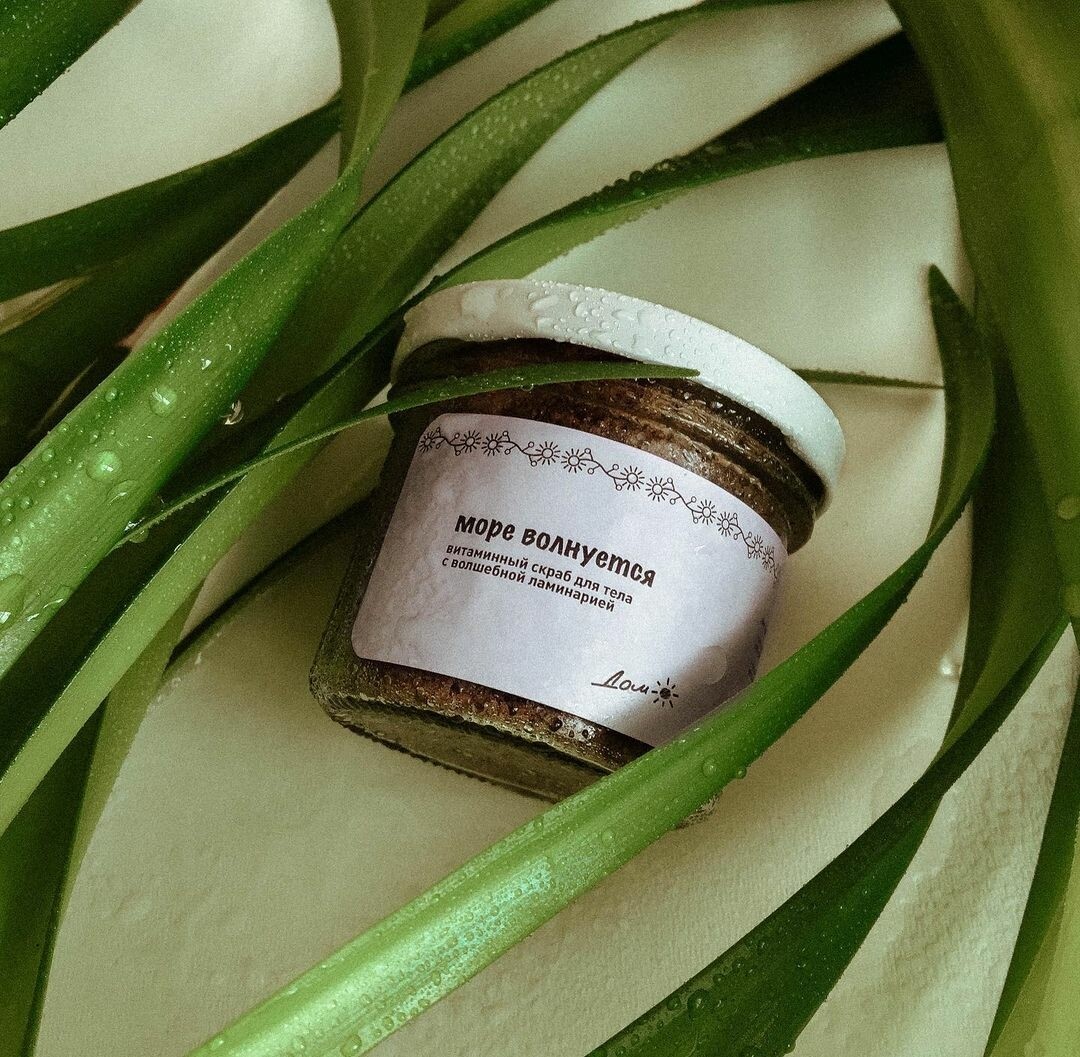 Витаминный скраб для тела с экстрактом ламинарии