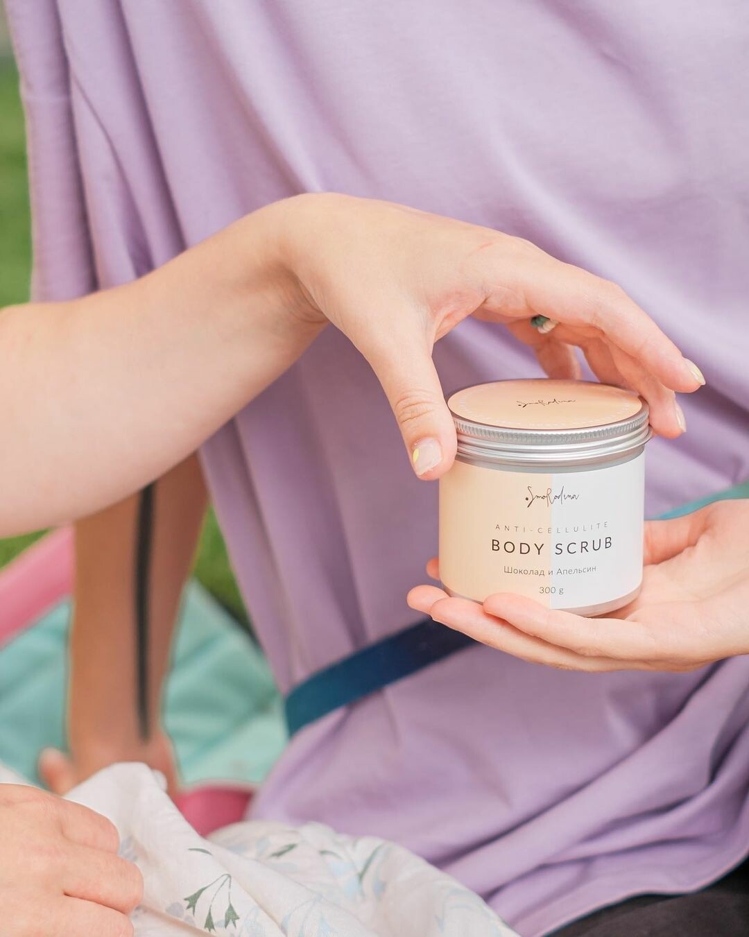 Антицеллюлитный скраб для тела «Шоколад и апельсин»