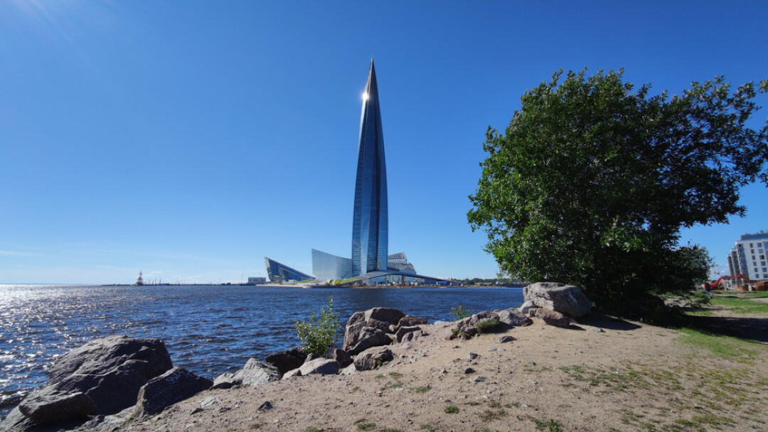 Сауна с видом на лахта центр