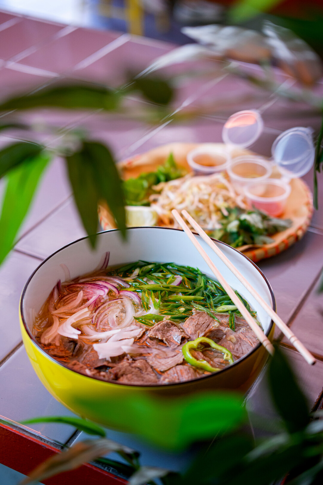 Фо-бо в корнере ханойской уличной еды HangPho