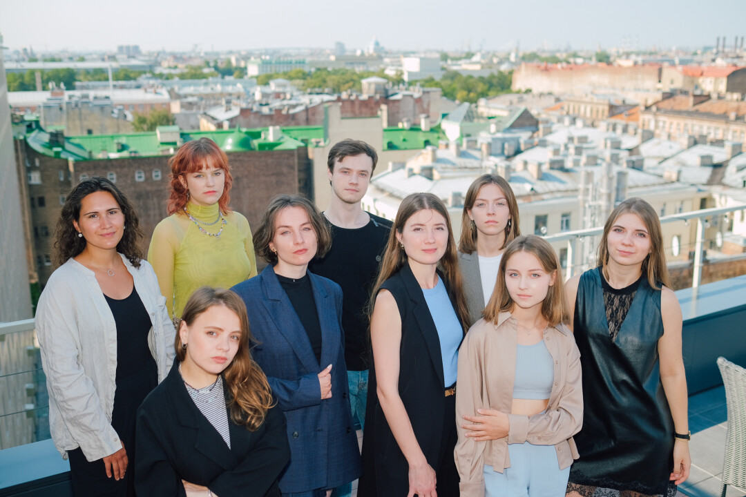 Победители конкурса St. Petersburg Young Design 2021: Александра Артошенко, Татьяна Кононенко, Алина Нечаева, Татьяна Попова, Никита Кинцель