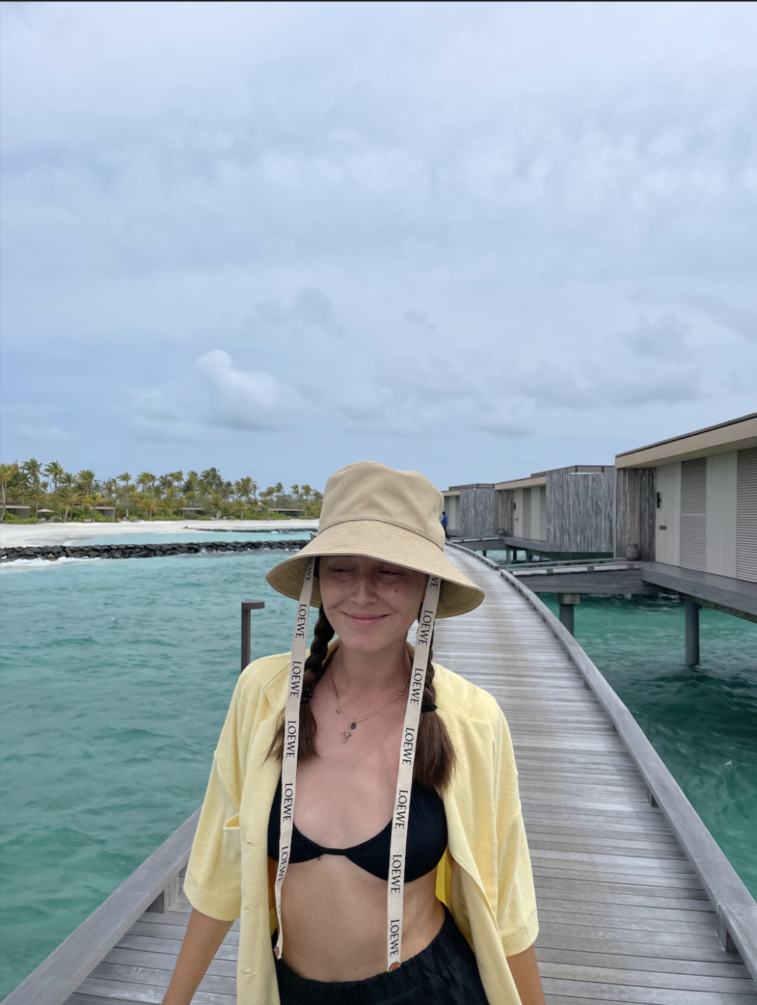 Александра Жаркова во время медового месяца