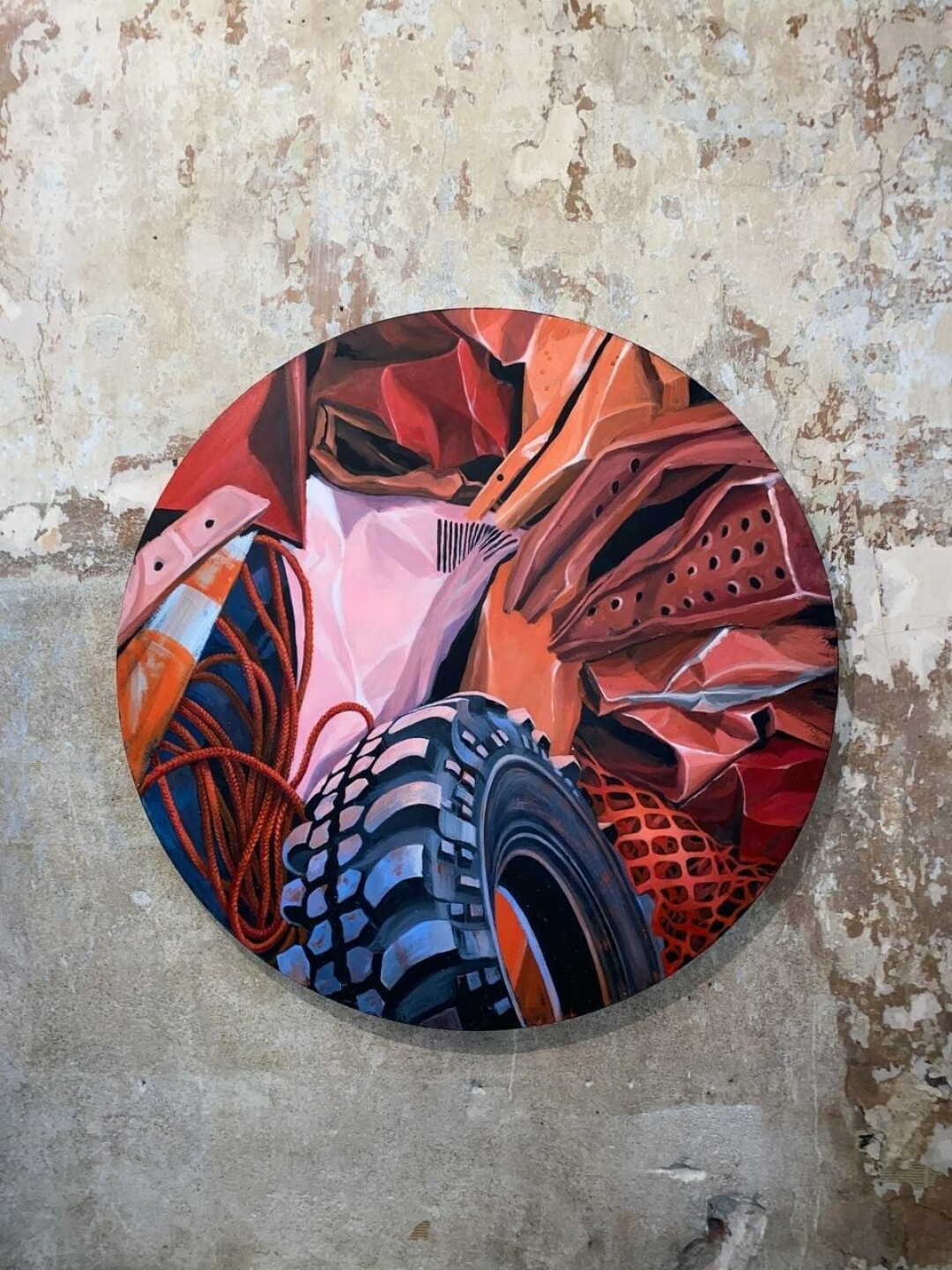 Работа Ольги Батыршиной. Акрил, холст. 100 см. 2022