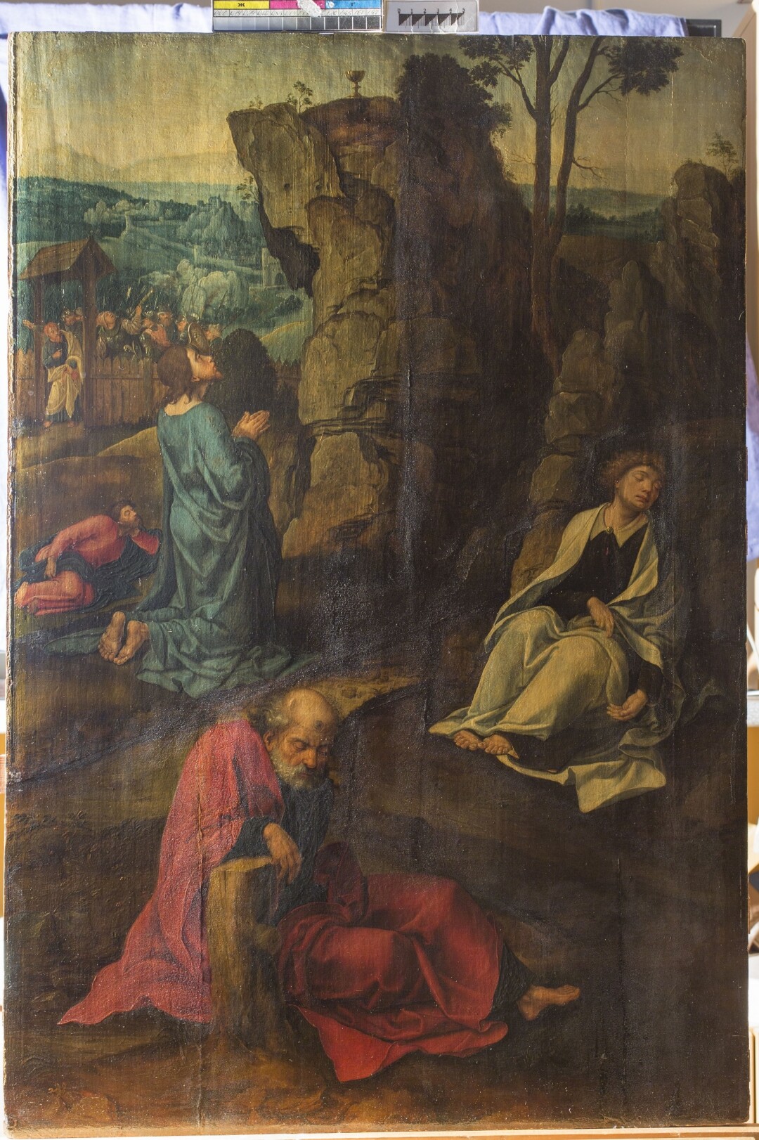 Картина Питера Кука ван Альста «Моление о чаше» до реставрации