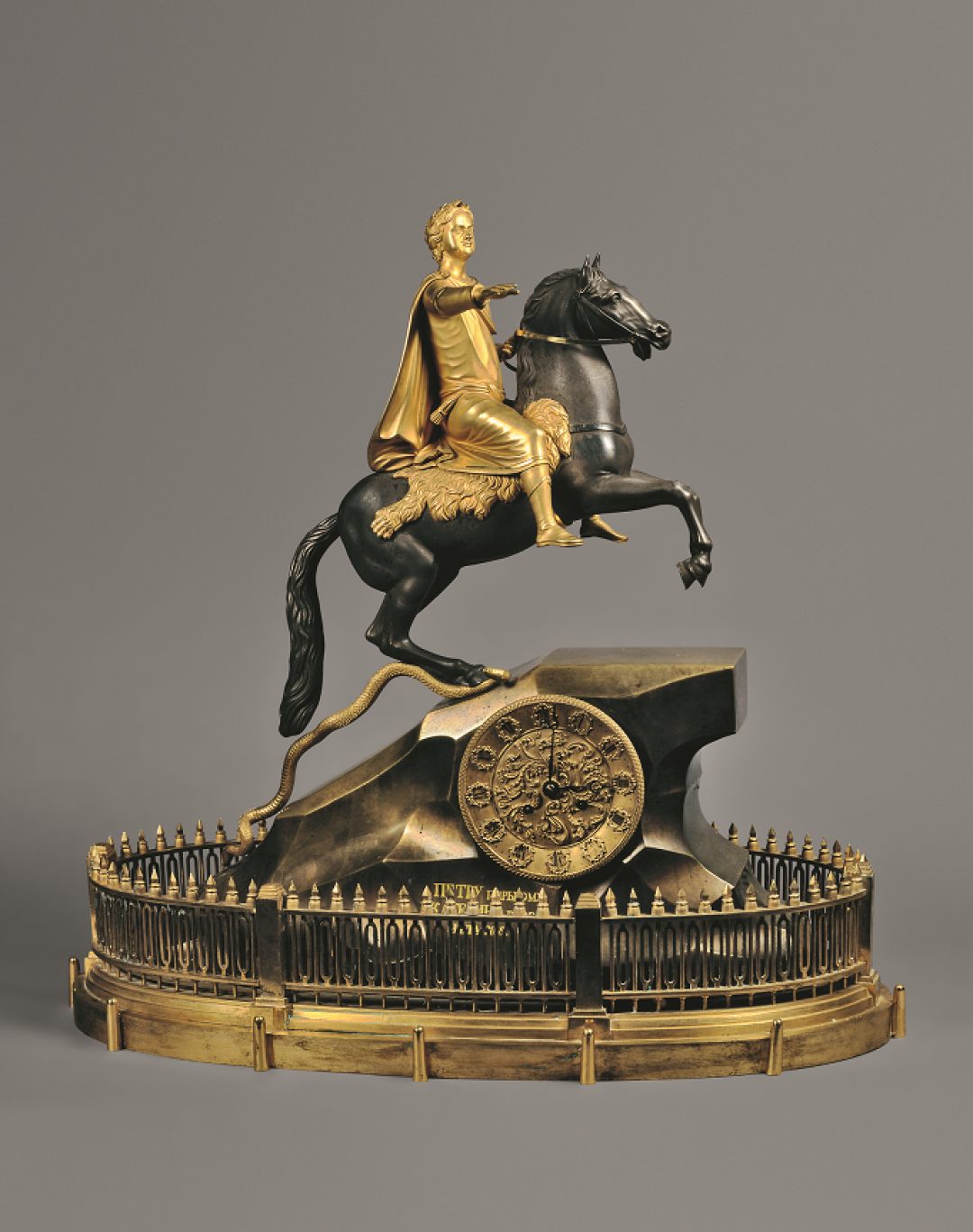 Часы «Медный Всадник». Россия. 1830-е гг. Мастер И. И. Дипнер