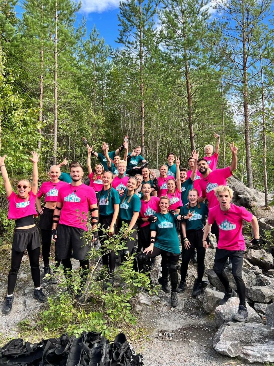 На съемках шоу «Вызов» в Карелии