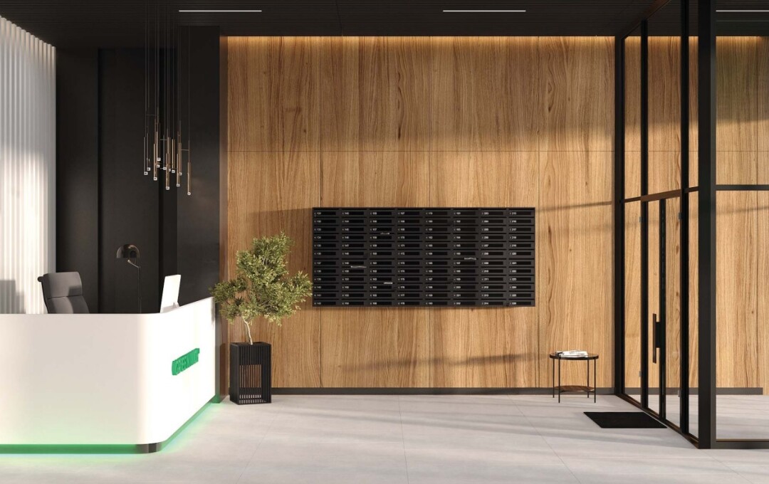 В интерьерах холлов использованы преимущественно природные материалы