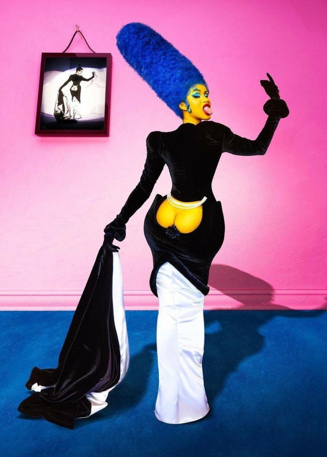 Карди Би в образе Мардж Симпсон