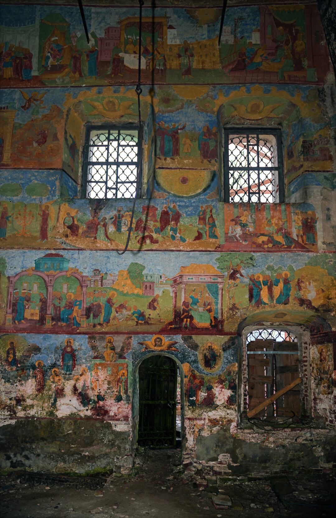 Роспись северной стены