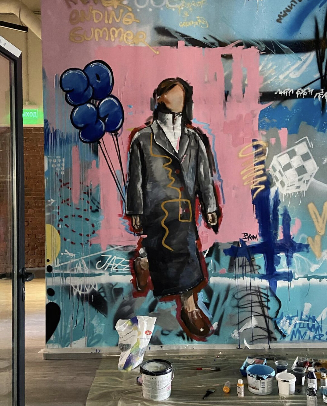 Роспись для Универмага «Фабрика» в «Арт-квадрате»