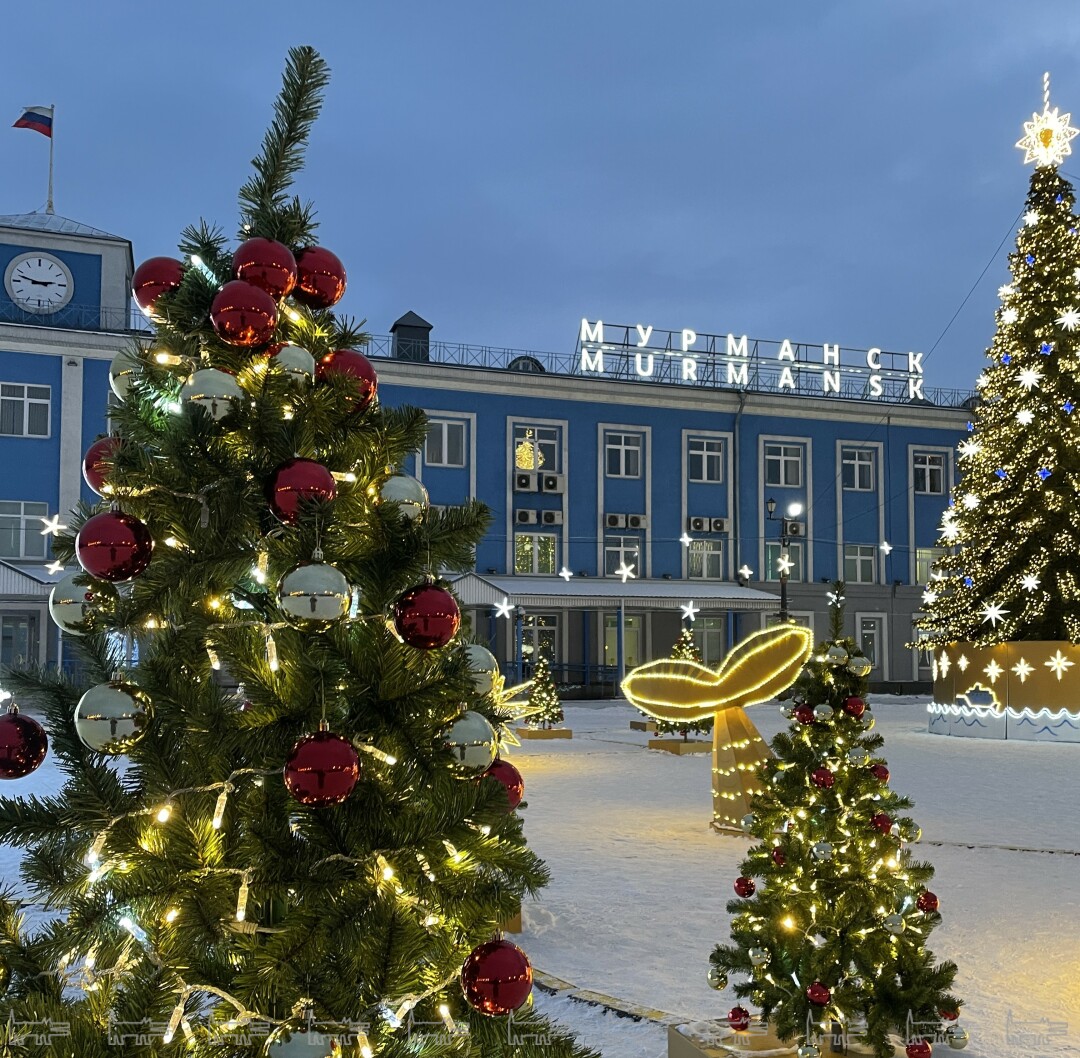 Морской порт в Мурманске