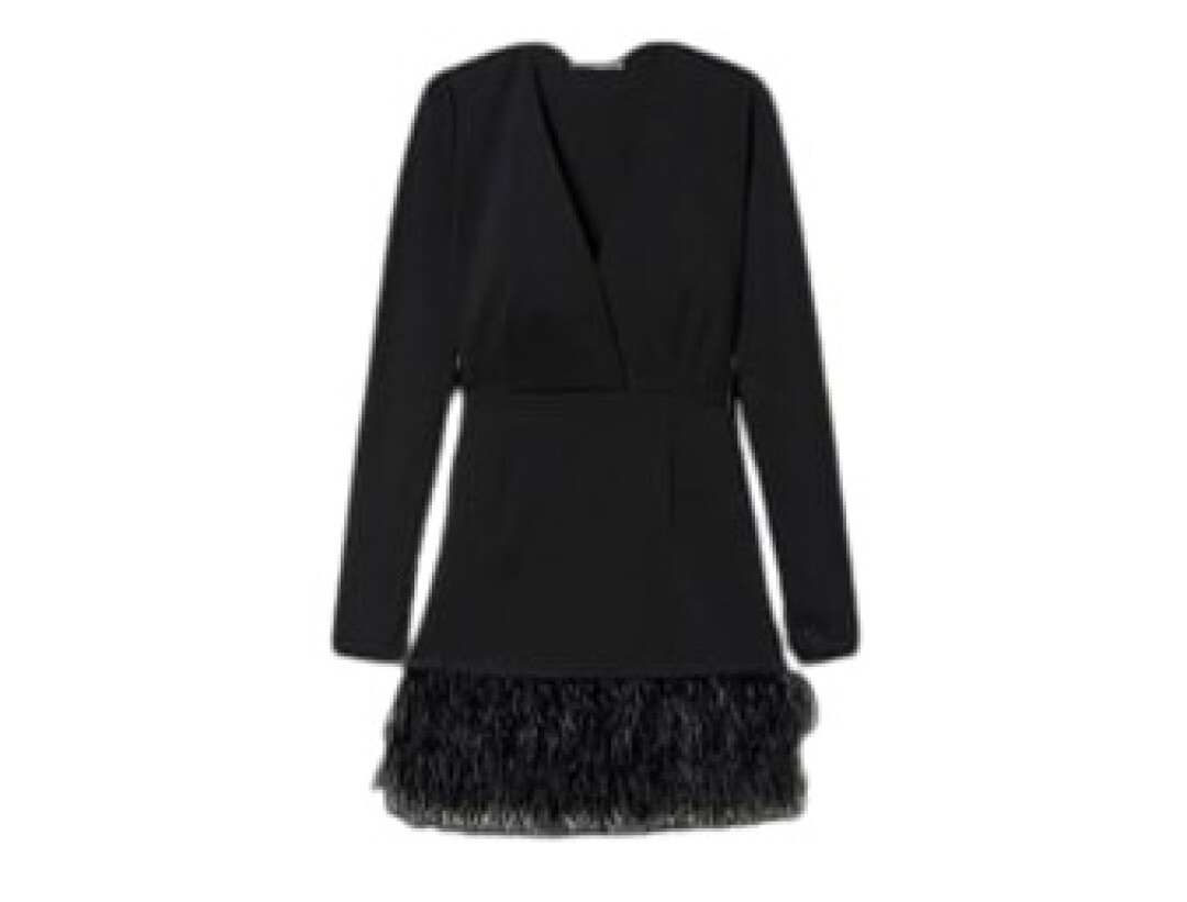 Приталенное платье с перьями TWINSET (ТРЦ Фантастика 1 этаж)