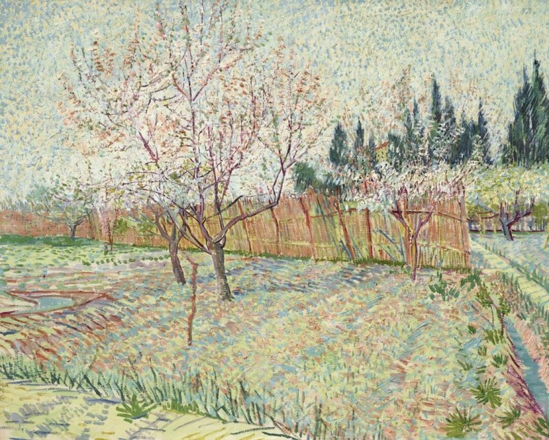 4. Винсент Ван Гог — «Верже на Кипре», 1888. 117 миллионов долларов.