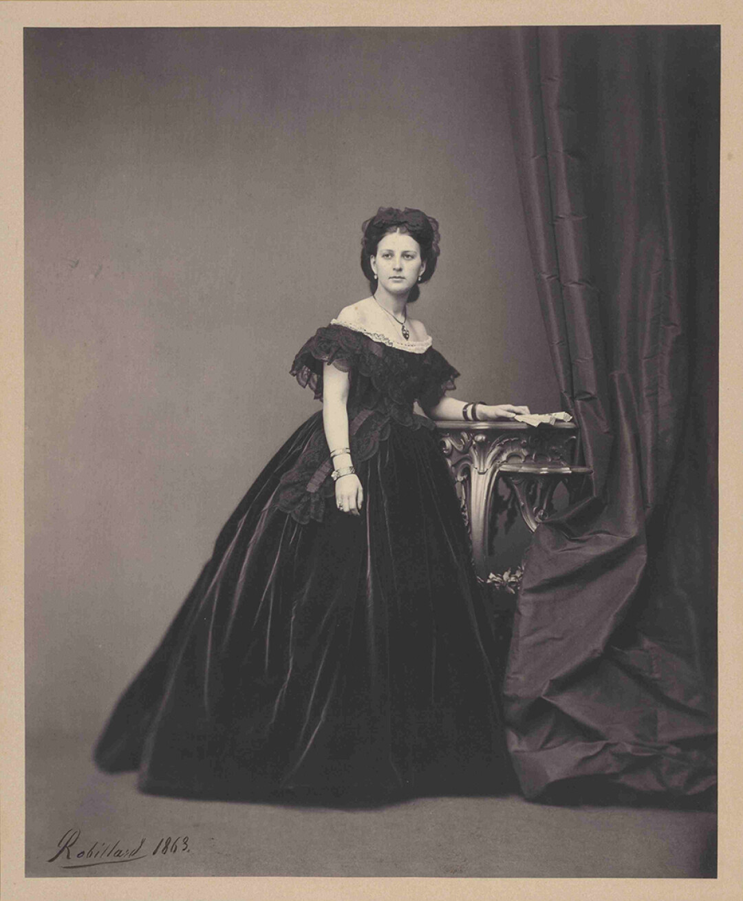 Ипполит Робийяр. Портрет графини Софии Александровны Бобринской. 1863. Отпечаток на соленой бумаге