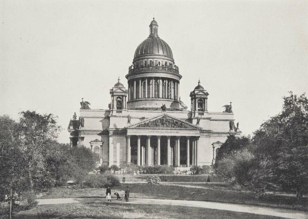 Карл Булла. Исаакиевский собор со стороны Сенатской площади, 1900‑е.