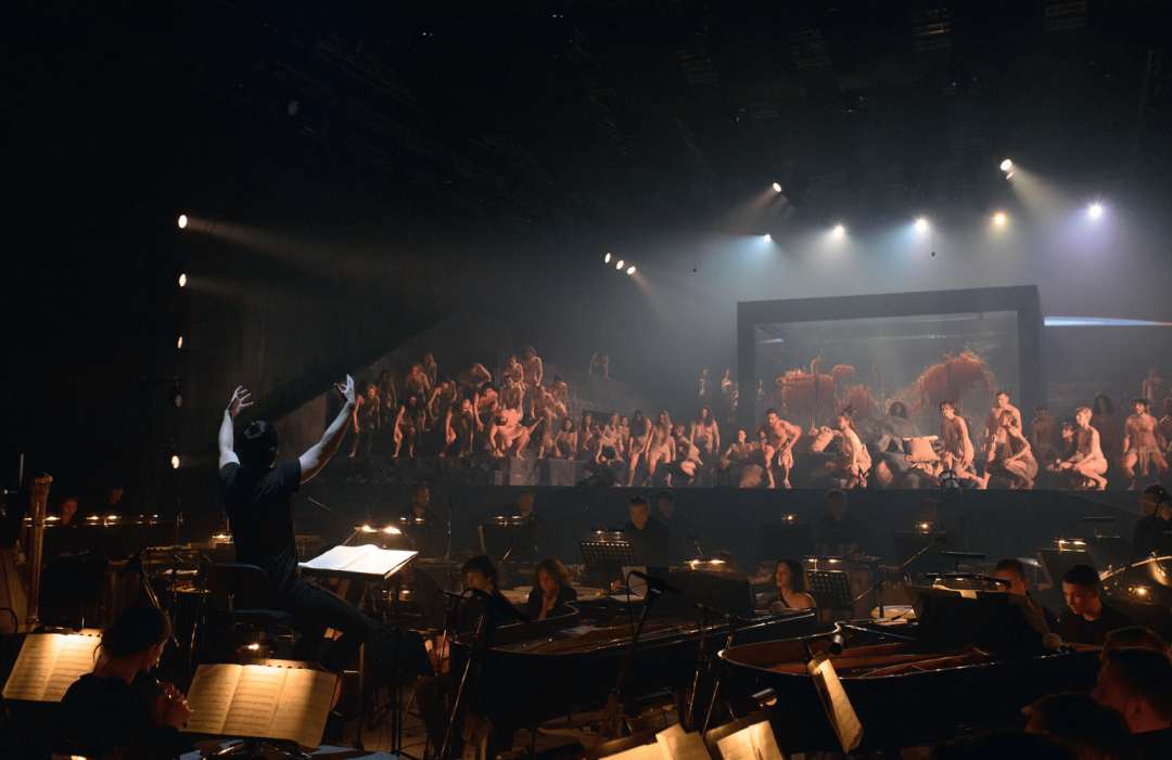 Премьера оперы De temporum fine comoedia Карла Орфа на Дягилевском фестивале в Перми в июне 2022 года. Фото: Никита Чунтомов