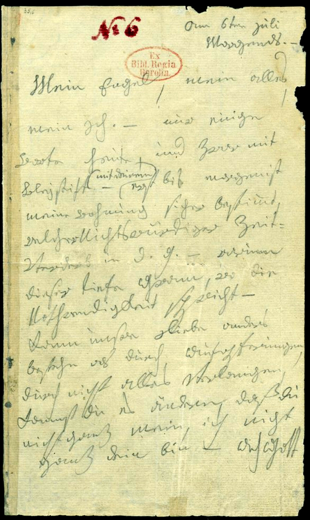 Оригинальное письмо Бетховена