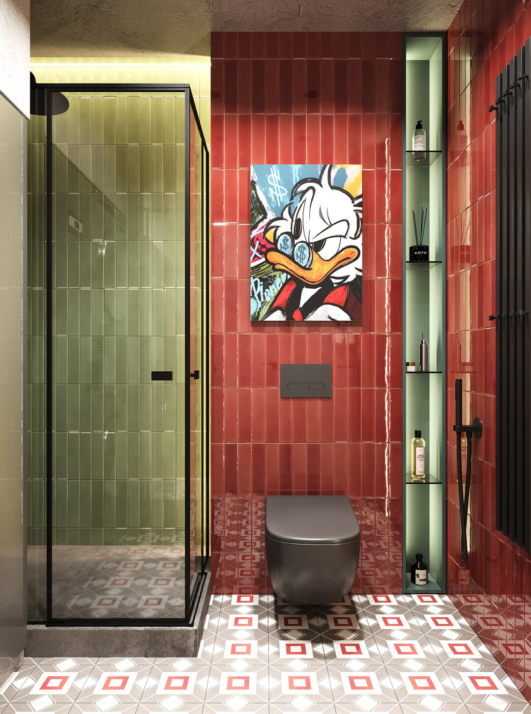 Санузел проекта «Интерьер с овцой», ЖК «Империал»