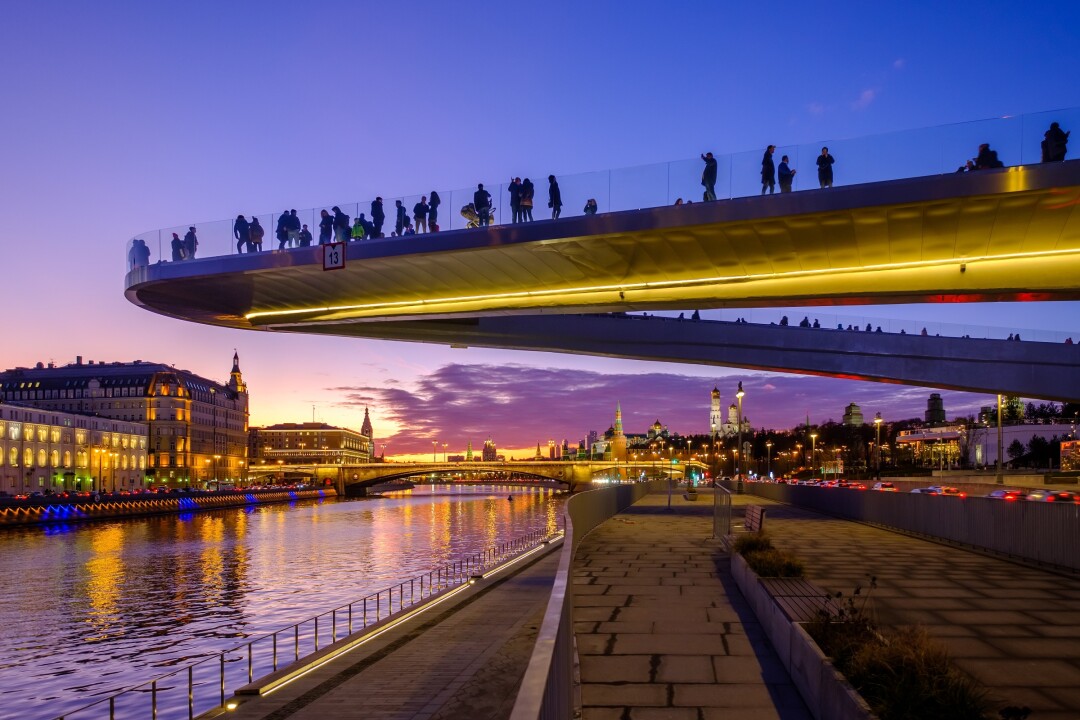 «Парящий мост» в Зарядье, Москва