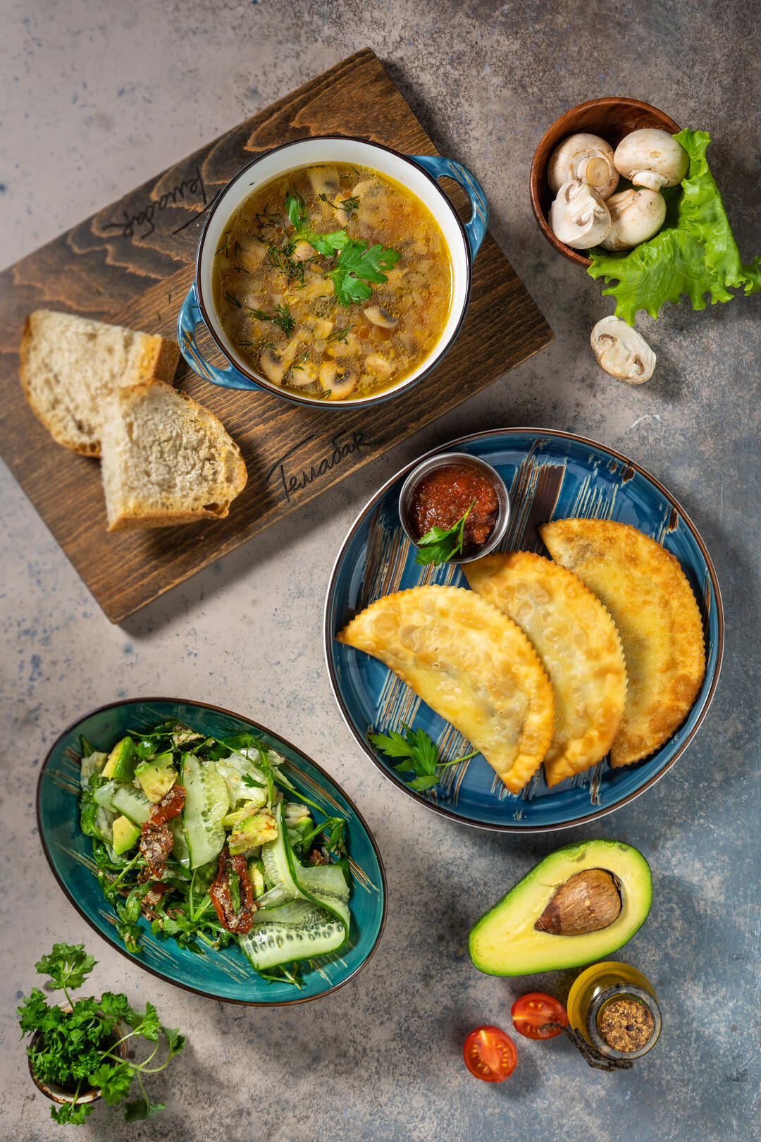 Сет постных блюд в «Тема Баре»