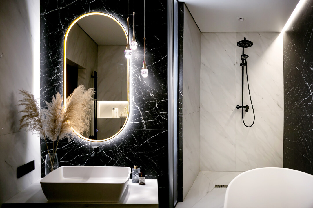 Украшение проекта – ванная комната. Вся продукция от компании «Сантехника Европа»