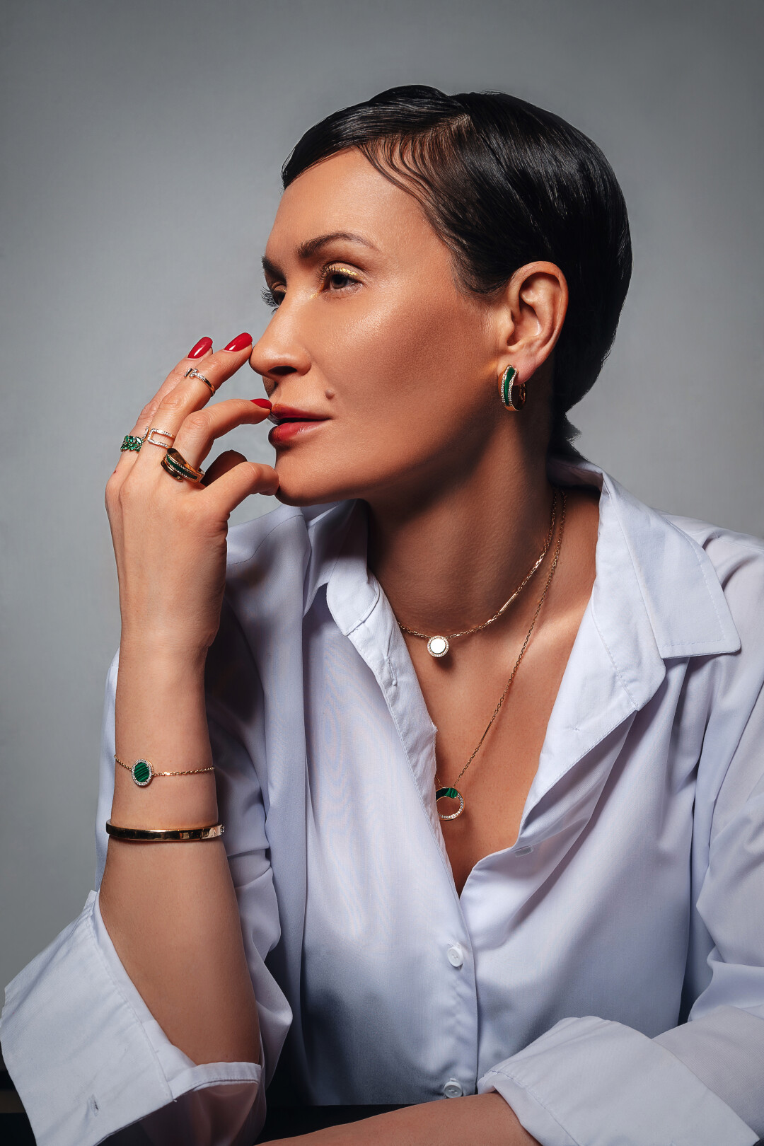 Серьги, колье, кольца, браслеты SHENE ювелир