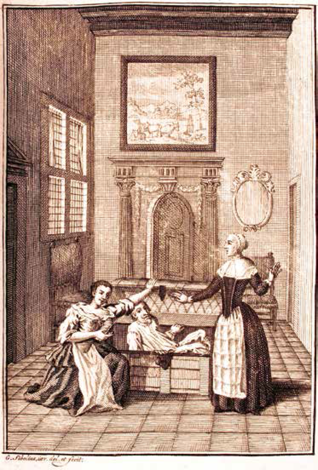 Герард Сибелиус. Побег Гуго Гроция из Лувестейна. 1768–1771
