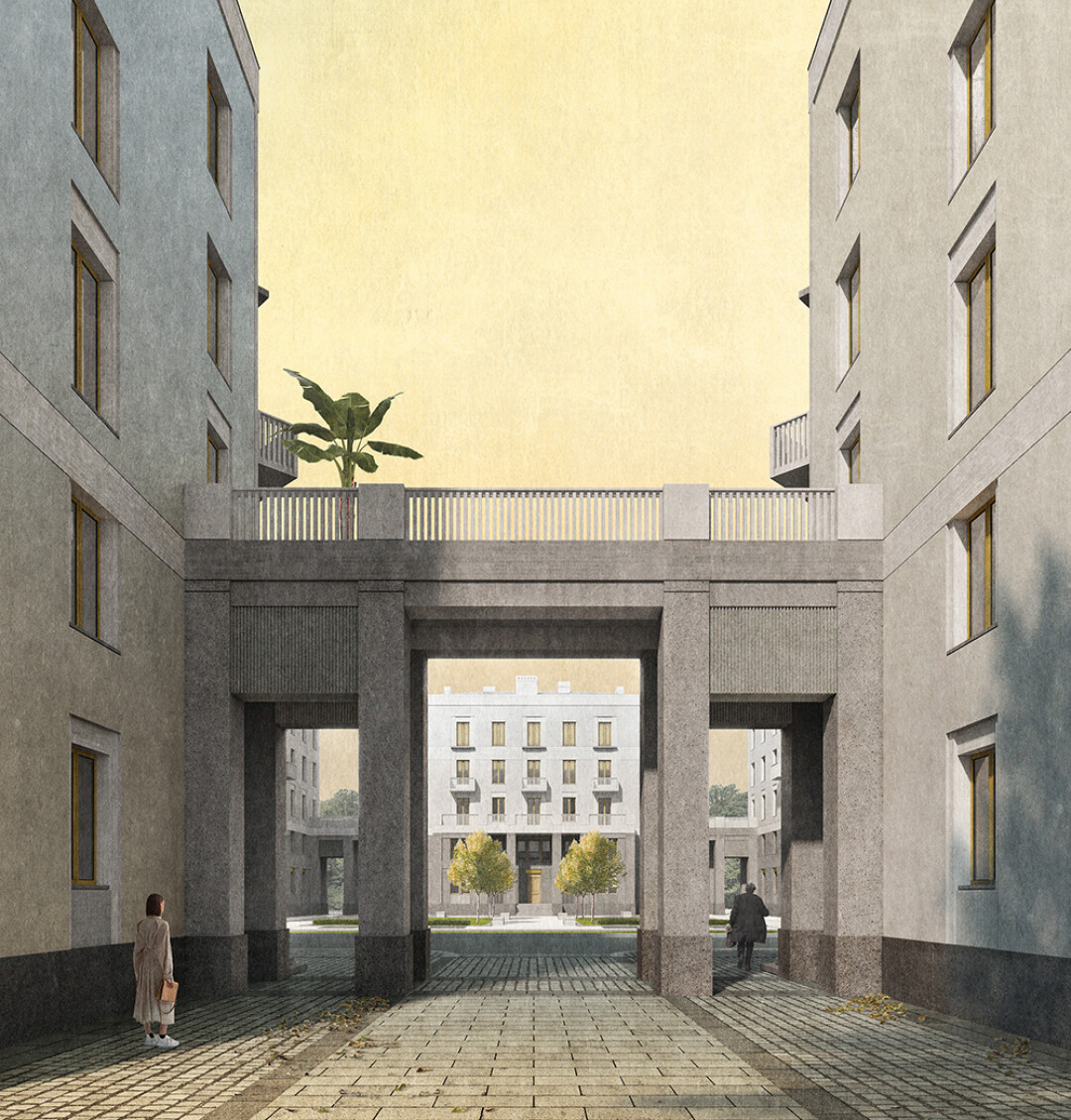 Проект для конкурса «Петербургские фасады» переосмысляет советские архитектурные традиции