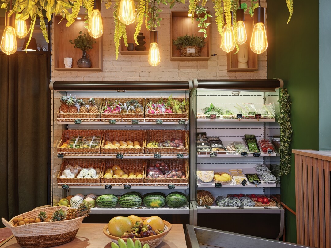 Чтобы фрукты выглядели аппетитно, их подсветили светодиодами со специальным спектром, AeLight