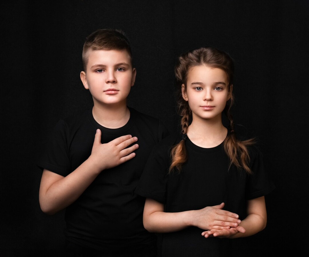 Фото для афиши проекта. Арслан Субхангулов, 10 лет и Майя Мусина, 9 лет