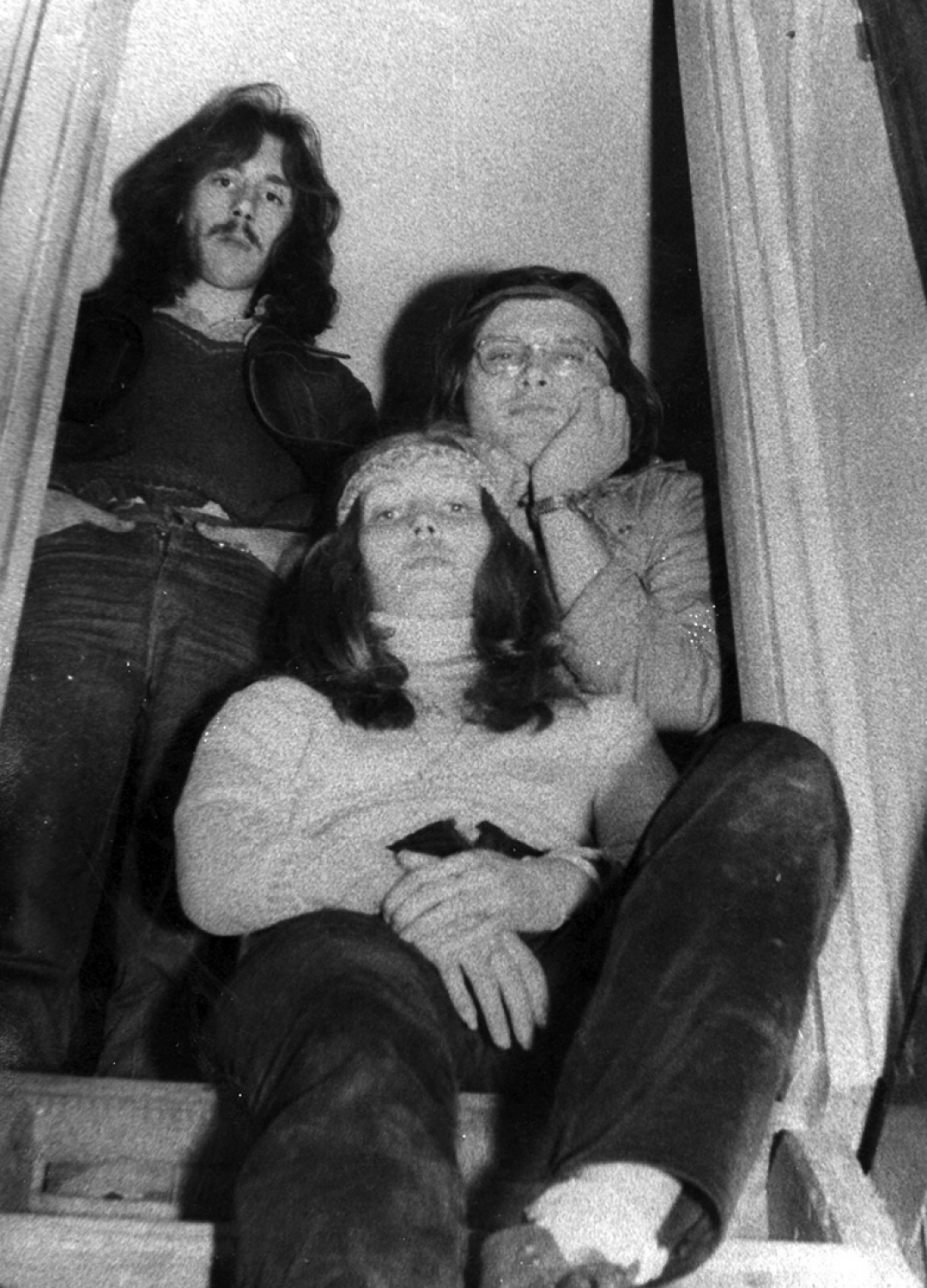 Хонки, Фри и Виталий Зюзин у него на даче в Купавне. 1984