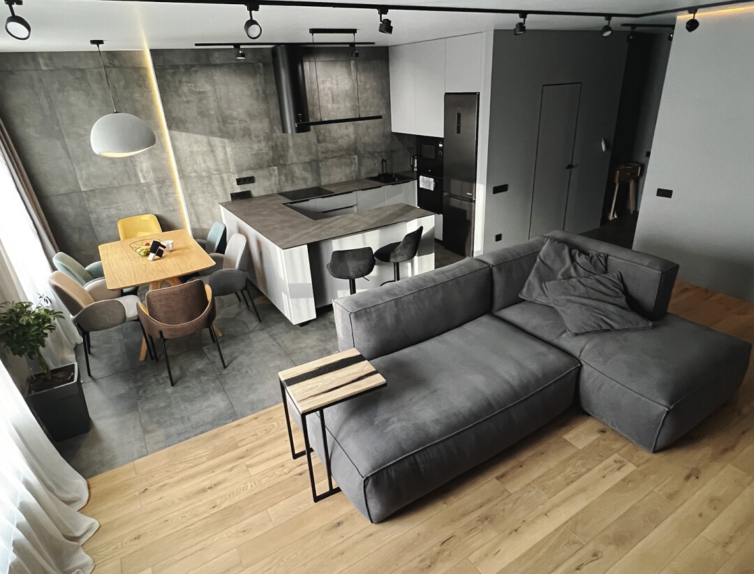 Темные интерьеры - это всегда про стиль, минимализм и максимум свободного пространства