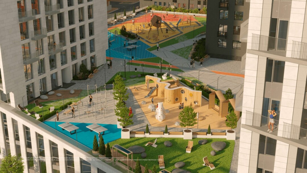 Благоустроенные закрытые дворы без машин