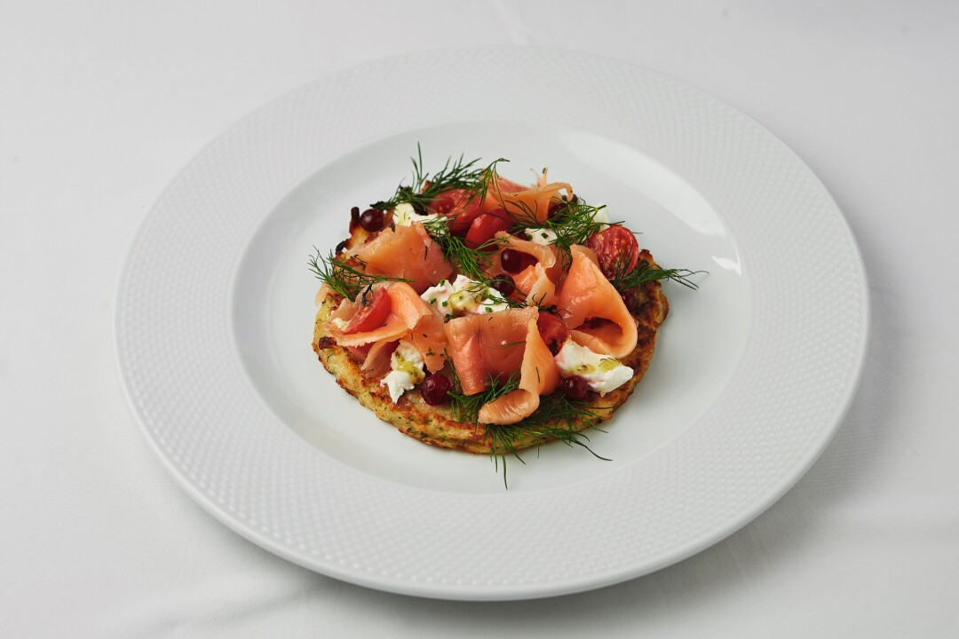 Лосось гравлакс из ресторана «Дача Брассери»