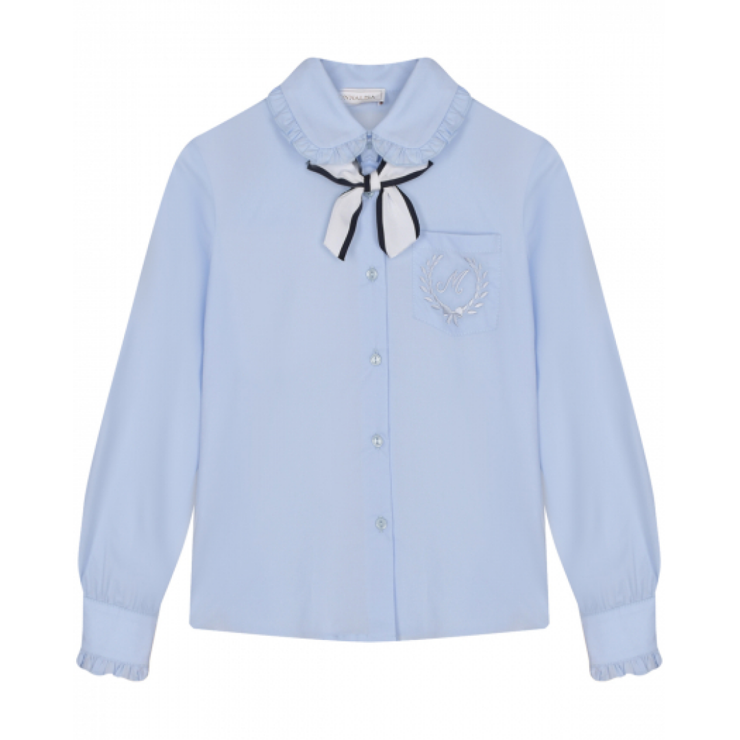 Рубашка с бантом, Monnalisa, Кенгуру, 14 999 руб.