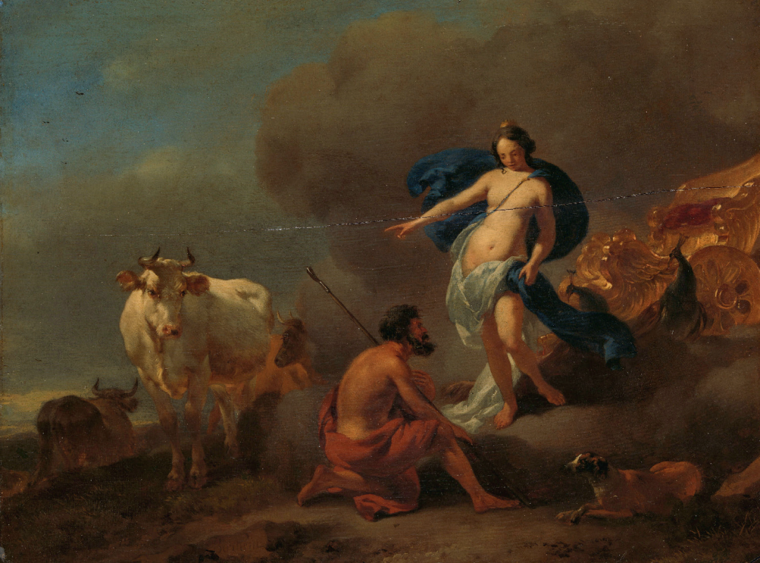 Николас Петерс Берхем. Юнона передает Аргусу Ио. 1655–1683 гг. Рейксмюсеум, Амстердам