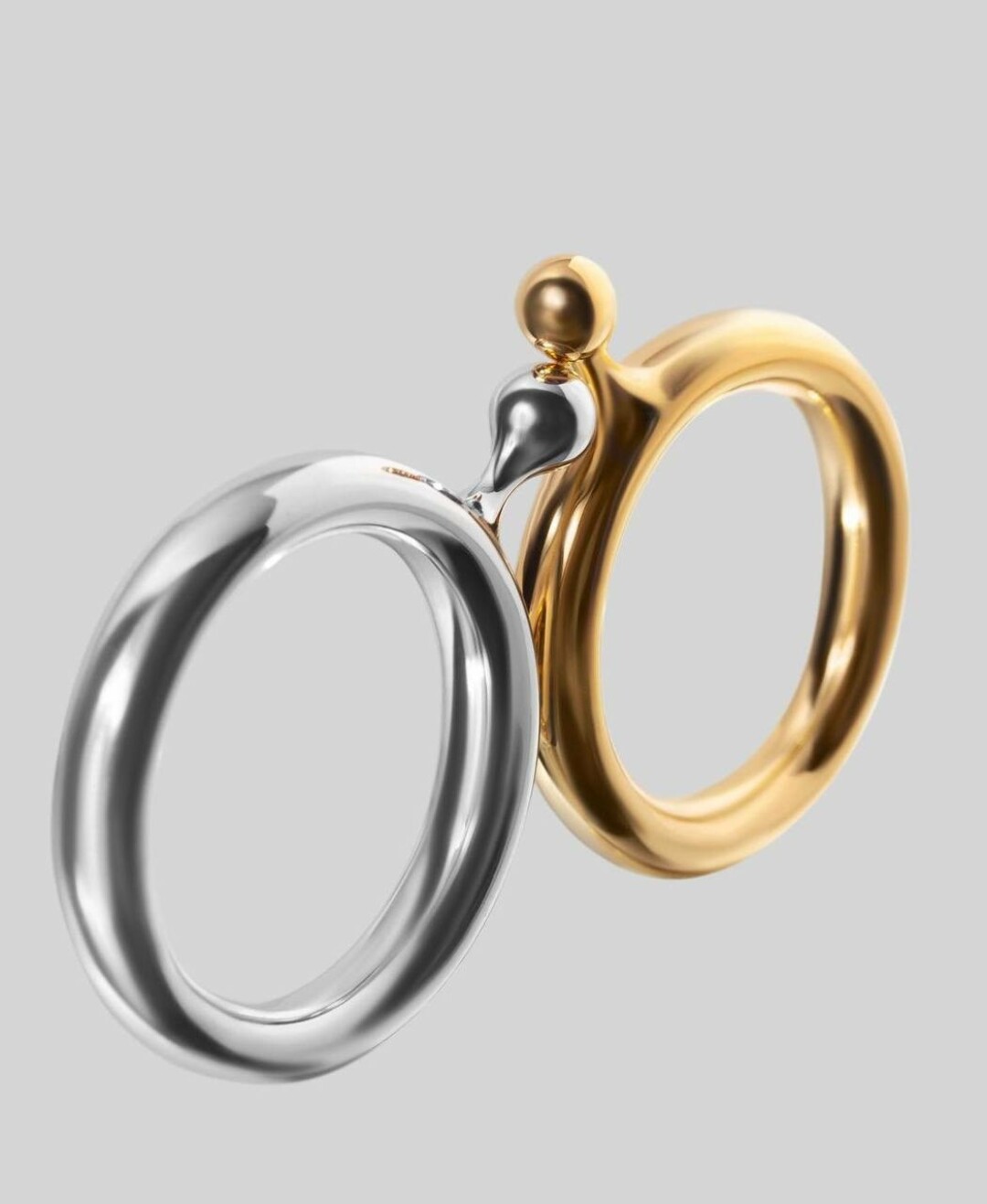 Кольцо alvaar из латуни и белого родия, 3 500 руб., кольцо alvaar Golden, 3 500 руб.
