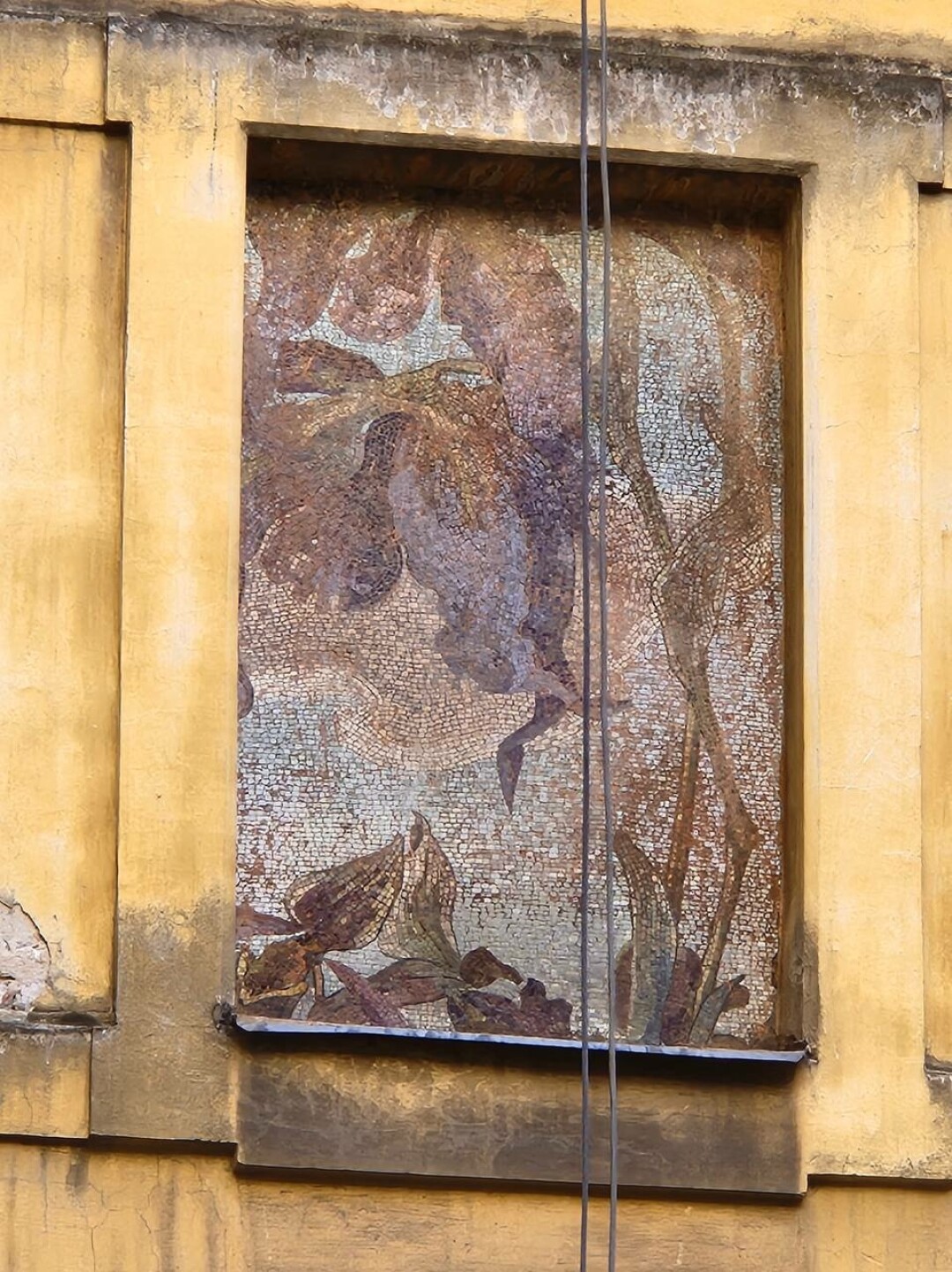 Мозаика на стене дома Фролова по эскизу Шехтеля