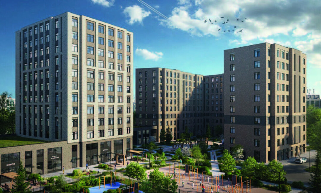 «ЛСР. Большая Охта» недалеко от Большеохтинского моста