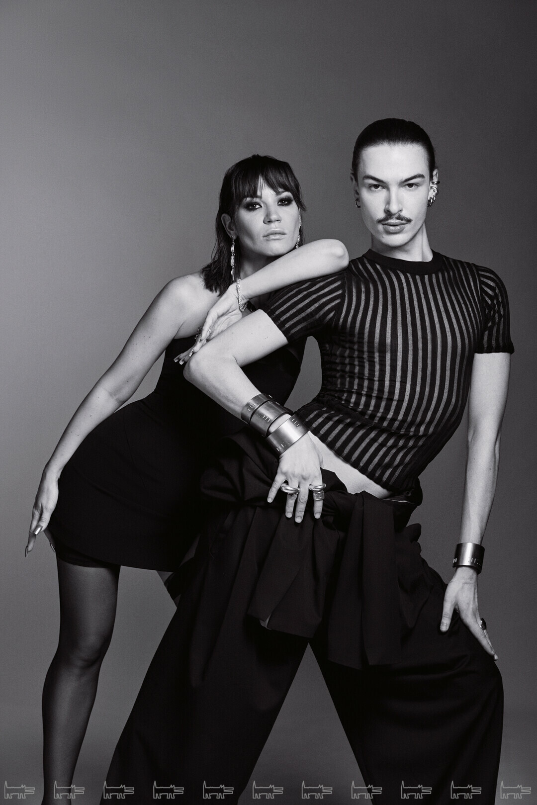 На Иде: серьги HERALD PERCY (Poison Drop), платье GODS OF FAME, туфли OSCAR DE LA RENTA На Олеге: майка RIA KEBURIA, комбинезон СHERNIM СHERNO