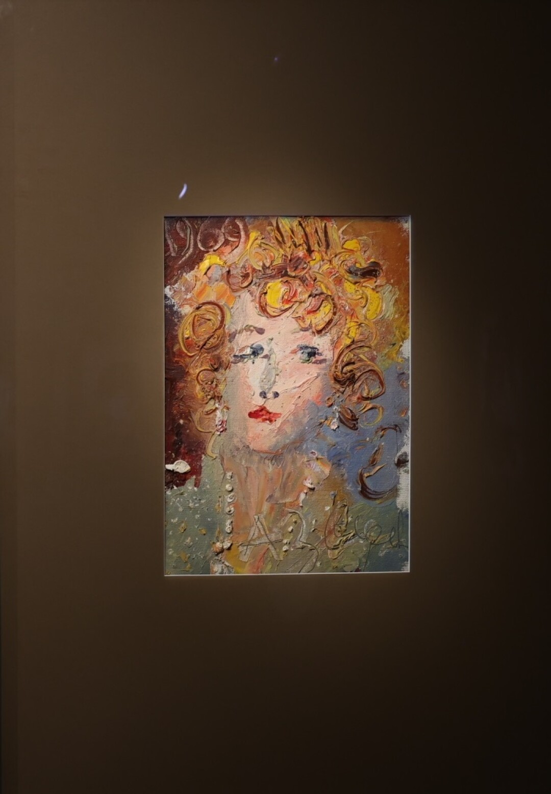 Анатолий Зверев. Портрет Оксаны Асеевой. 1969 год