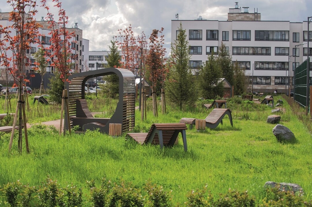 Сквер в квартале «Солнечный город. Резиденции»