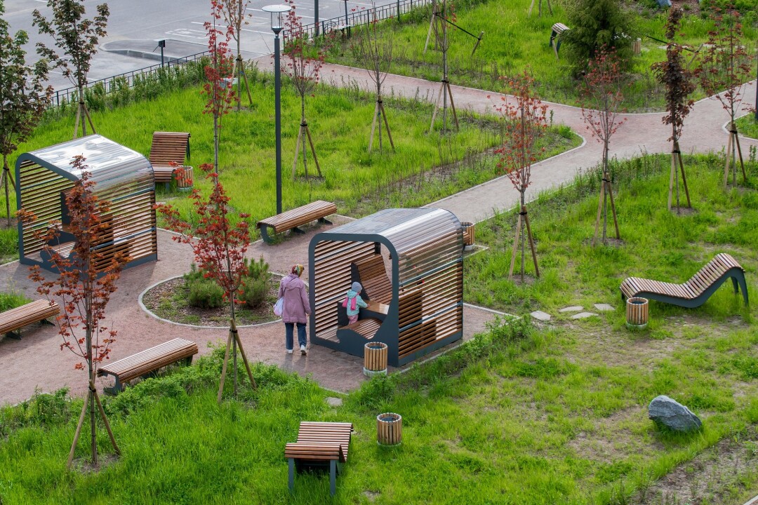 Сквер в квартале «Солнечный город. Резиденции»