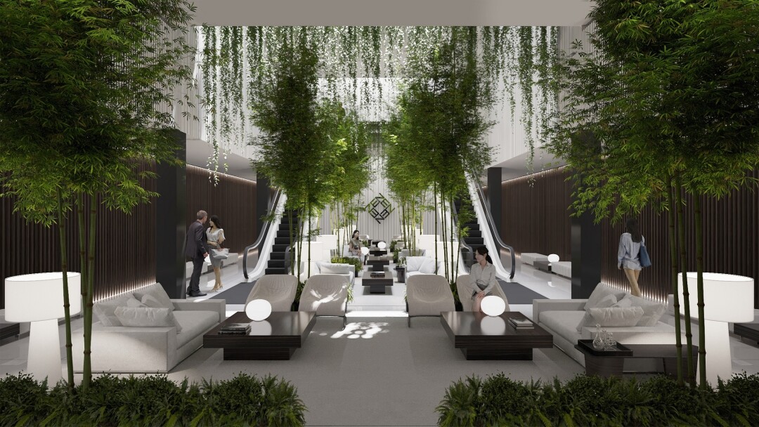 Внутренний сад в резиденциях Zen Garden