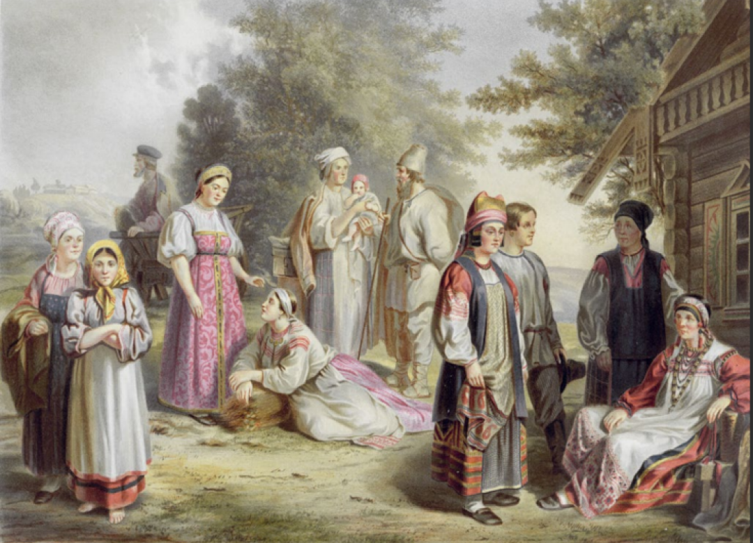 Великороссы разных губерний. Псков. Тверь. Смоленск. Калуга. Тула. 1862