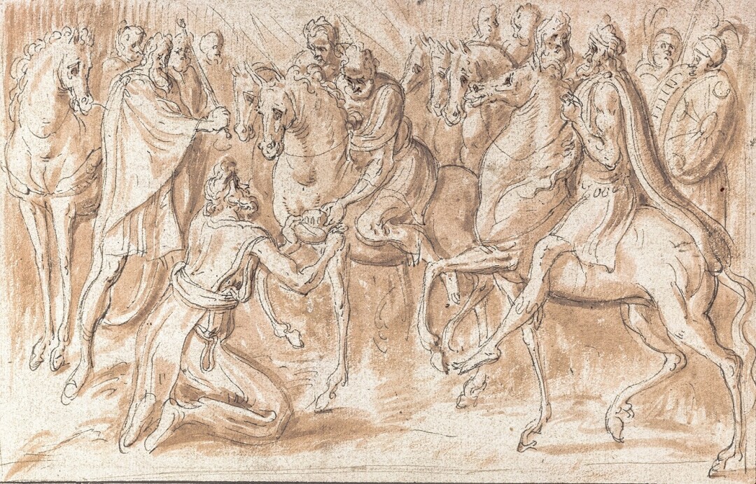 Франс Флорис. «Унижение Амана». Около 1550 года