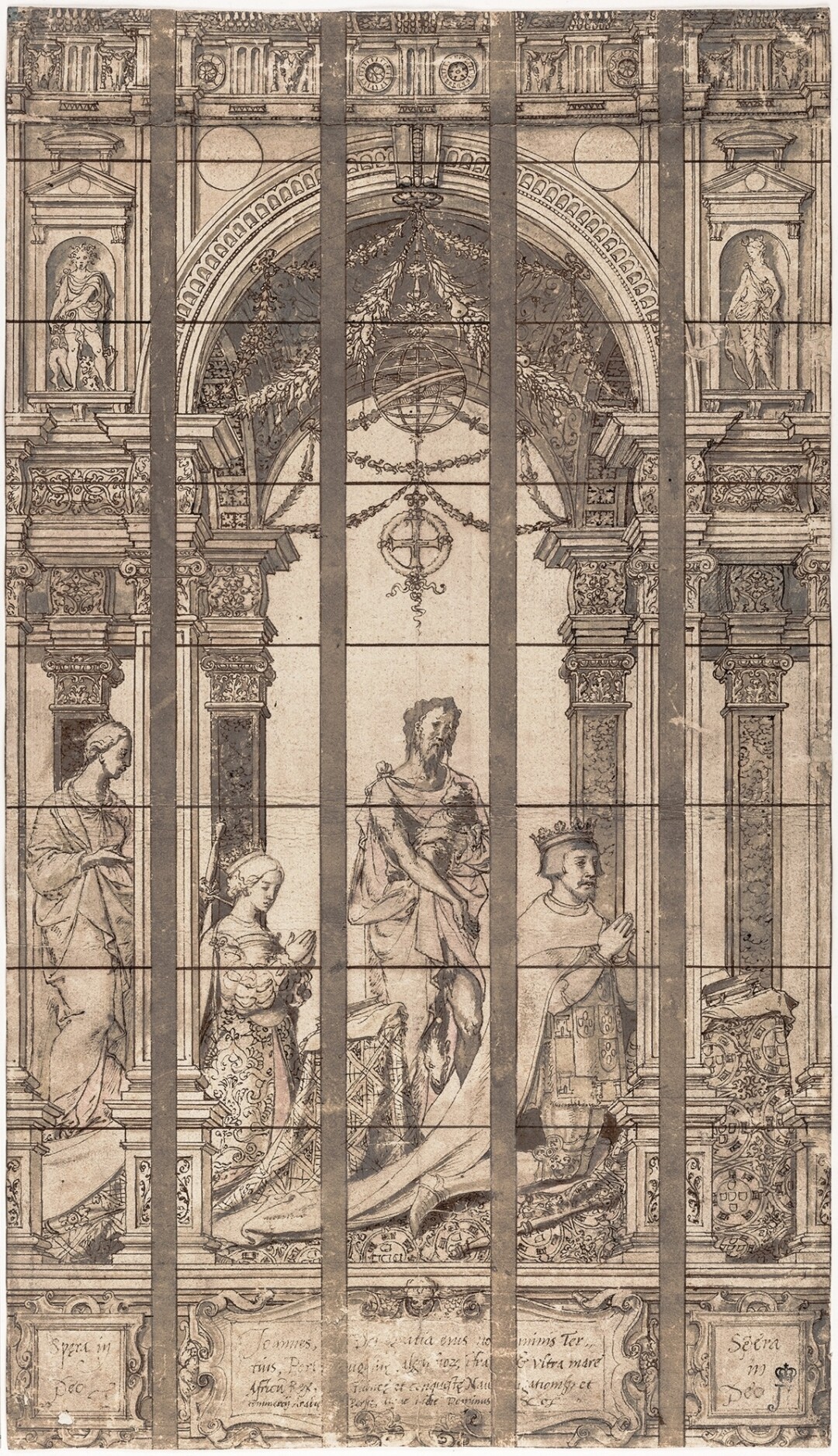 Питер Кук ван Альст. Проект церковного витража. 1548 год