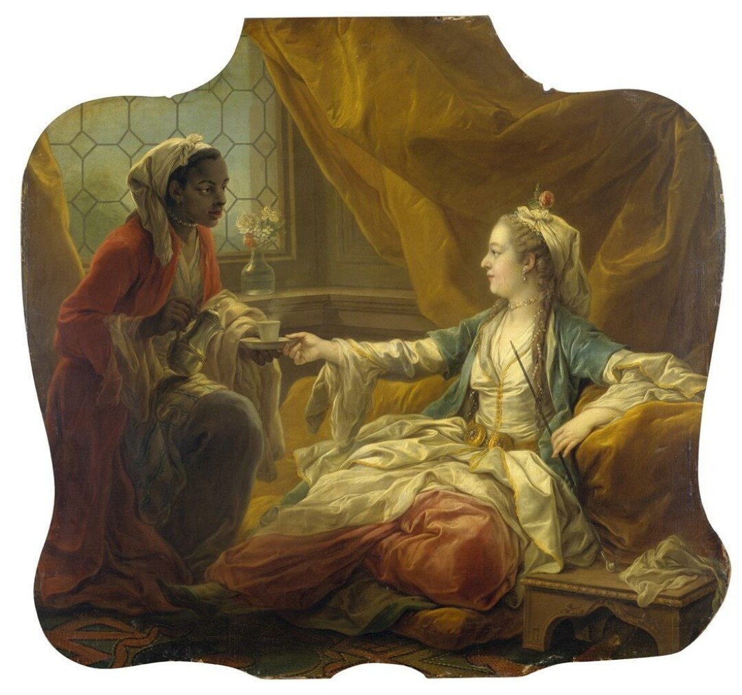 Султанша, пьющая кофе. Карл (Шарль-Андре) Ванлоо (1705–1765). Франция, 1755 г. Холст, масло.